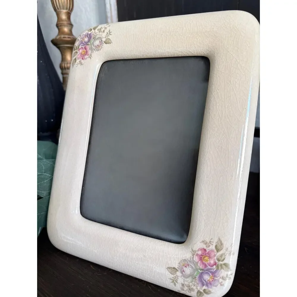 Vintage Terragraphics 5x7 Ceramic Picture Frame